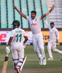 দ্বিতীয় দিনে দক্ষিণ আফ্রিকাকে চেপে ধরলো বাংলাদেশ