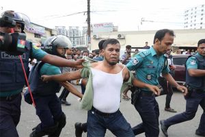 পুলিশ-বিএনপি সংঘর্ষ: রক্তাক্ত গয়েশ্বর, আটক আমানউল্লাহ
