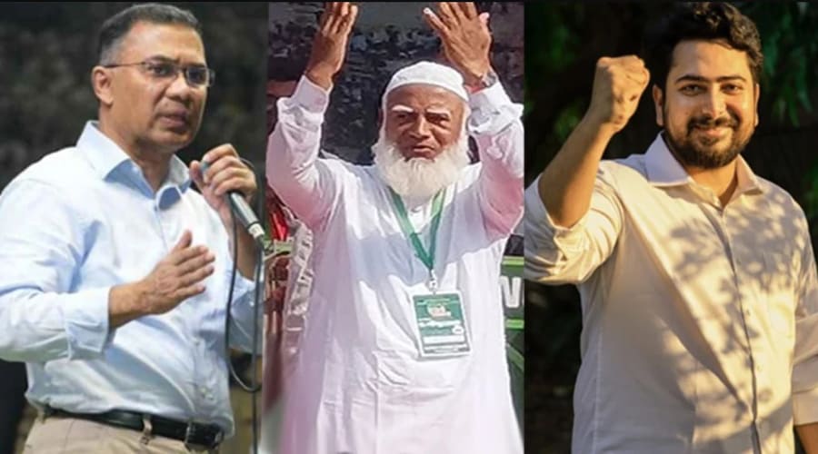 তারেক রহমান, শফিকুর রহমান ও নাহিদ ইসলাম জয়ী